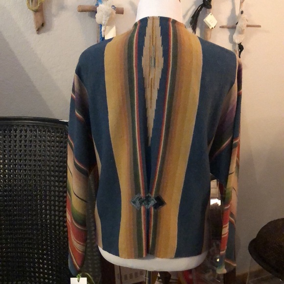 One of a kind Karen Wilkinson Saltillo Serape Jacket. - Picture 2 of 2